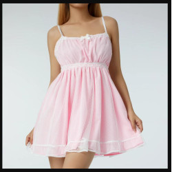 Cute Pink Dress Women's Summer Mini Dress