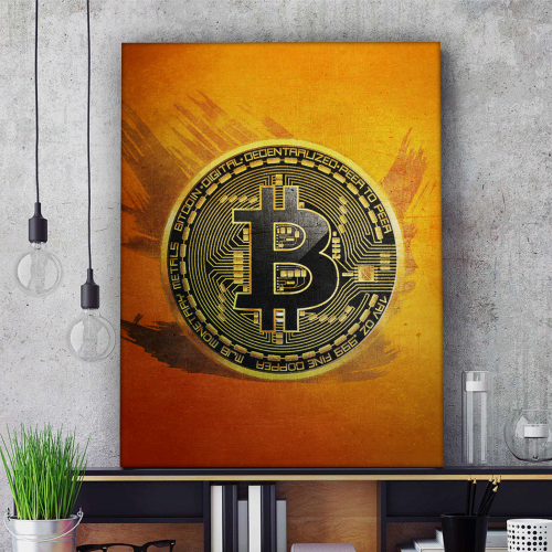 bitcoin laser engraved