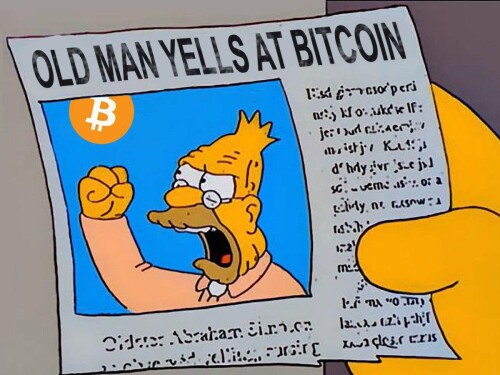 simpons old man yells at bitcoin