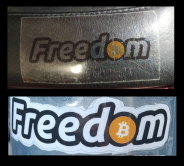 Bitcoin Freedom Stickers China