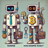 corporate-slave-normie-robot-bitcoiner-freedom-non-normie-robot.webp