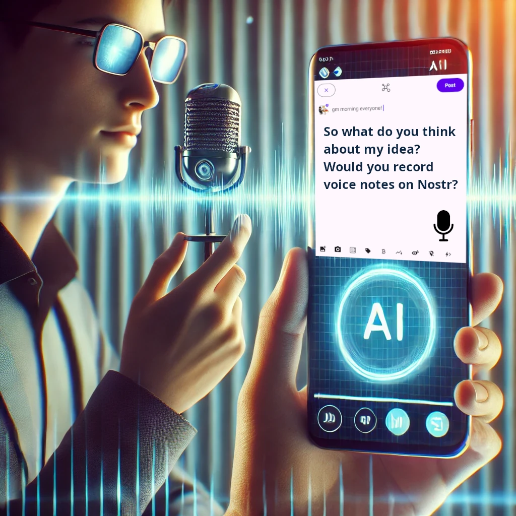 nostr voice notes ai